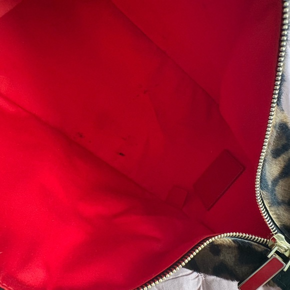 Christian Louboutin Bengali Print Genuine Pony Top Handle Bag. - Picture 7 of 8